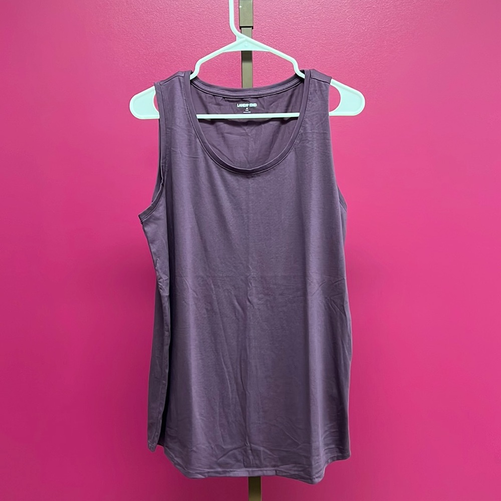 Lands’ End purple tank top